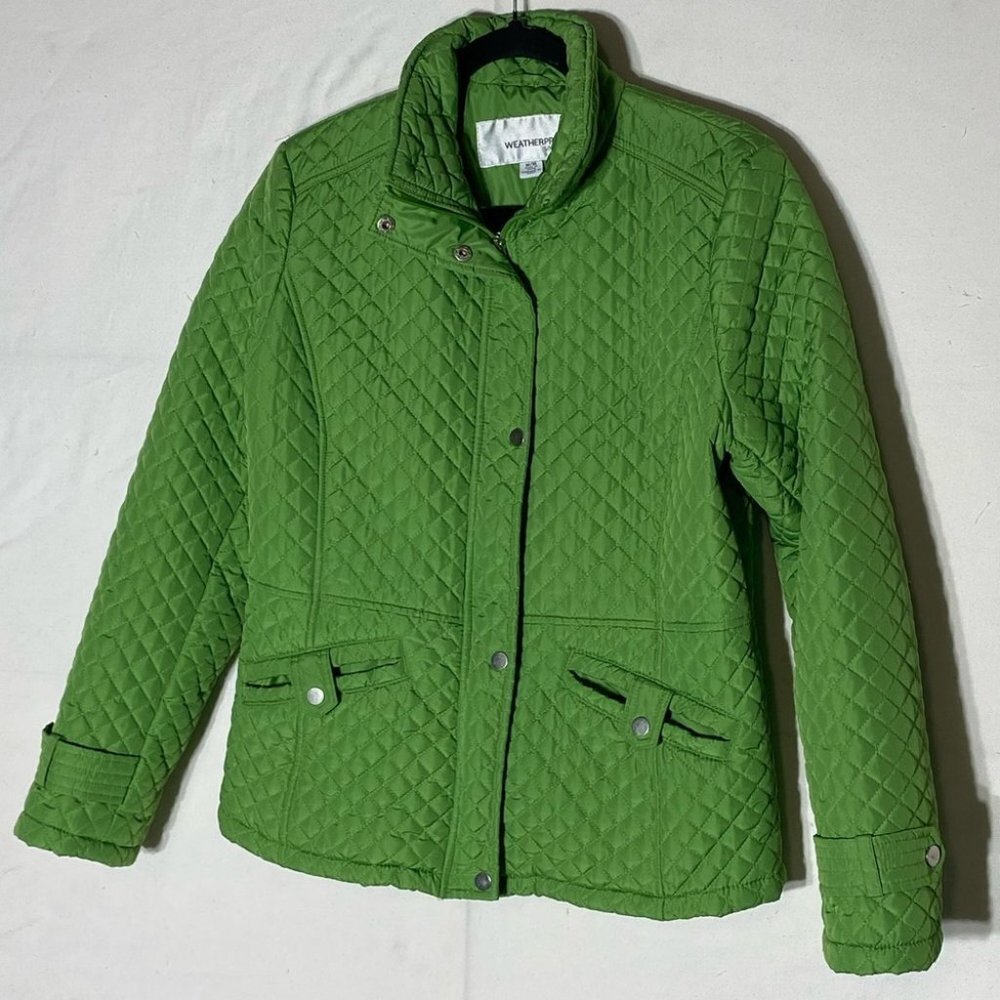 WEATHERPROOF Green Quilted Light Jacket M